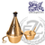 Thurible and Incense Boat  with lid and spoon in Bronze or Brass with high polish or satin finish has Single Chain and Round Base made in u s a by progressive bronze PB1104123 Thurible and Incense Boat  with lid and spoon in Bronze or Brass with high polish or satin finish has Single Chain and Round Base made in u s a by progressive bronze PB1104123