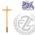 19 inch Processional Cross in brass or bronze with satin or high polish finish with 54 inch staff and sleeve cover in u s a by progressive Bronze PB216117