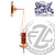 Hanging Wall Sanctuary Lamp in Bronze with Wall Bracket 12" Arm