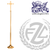 Processional Cross in brass or bronze with satin or high polish finish in stands 92 inches tall made in u s a by progressive Bronze PB245210
