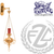 Hanging Sanctuary Lamp with Bracket in Brass 38948 Includes Chains - Size B