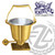 Satin Finish Aspersorium Set with Aspergillum in Brass Style 394