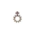Metal Rosary Ring with Silver Finish, Made in Italy 
