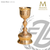 eastern rite chalice stands 9 and 1 half inches high with choice of metal and finish made in spain by molina AS144c
