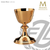 Cross Chalice & Paten | 6-1/4" x 4" | Cross on Base | 12 Oz | 2484 | Spain