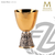 14 ounce apostles chalice stands 6 and 1 half inches high with two tone gold and silver finish includes a paten made in spain by artistic silver AS2923CPBRGS