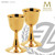 8 ounce communion cup 6 and 1 quarter inches high with 24 karat gold plate finish made in spain by artistic silver as524001scgp