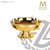 open ciborium stands 3 and 1 inches high with choice of 24 karat gold or silver plate finish from Molina of Spain AS5402 open ciborium stands 3 and 1 inches high with choice of 24 karat gold or silver plate finish from Molina of Spain AS5402