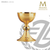 Memorial Chalice & Paten | 6-3/4"x 4-3/4"| Wedding | Rings & Cross | 12 Oz | 5125 | Spain