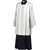 Surplice lightweight made in white cotton polyester cool breathable fabric made in Italy SAR914