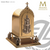Deer at fountain tabernacle with interior ostensorium in choice of 2 sizes and 4 finishes made in spain by Molina AS4117