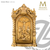 Crucifixion tabernacle stands 20 inches high with baroque design and choice of 3 finishes made in spain by molina as4100
