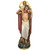 saint christopher with Christ on shoulder statue with gold accents measures 72 inches high saint christopher with Christ on shoulder statue with gold accents measures 72 inches high