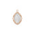 1 inch sterling silver Miraculous Medal Pendant with Rose Gold border on 18 inch chain MAJR790 1 inch sterling silver Miraculous Medal Pendant with Rose Gold border on 18 inch chain MAJR790