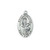 Saint Dymphna Pendant Necklace | Sterling Silver Medal | 18" Chain | USA | L500DY Saint Dymphna Pendant Necklace | Sterling Silver Medal | 18" Chain | USA | L500DY