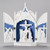 Triptych Crucifixion in Blue Della Robbia size 14" 22513 Triptych Crucifixion in Blue Della Robbia size 14" 22513