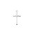 Sterling Cross Pendant Necklace | Crystal Accent | 18” Chain | K9208 Sterling Cross Pendant Necklace | Crystal Accent | 18” Chain | K9208