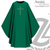 Assisi Chasuble with Embroidered Cross in Elias fabric available in 4 colors by Slabbinck SL70102 