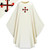 Slabbinck Gothic Chasuble Pius Polyester Fabric with Crusades Cross Available in White Slabbinck Gothic Chasuble Pius Polyester Fabric with Crusades Cross Available in White