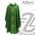 Gothic Chasuble with Three Embroidered Gold Crosses available in Five Colors made from  silk and wool by Solivari of Italy 652PS Gothic Chasuble with Three Embroidered Gold Crosses available in Five Colors made from  silk and wool by Solivari of Italy 652PS