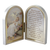 Baby Baptism Diptych Prayer Natural Wood 5" x 3.5" HI1204397