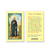 St Peregrine Holy Card Prayer Laminated 2-1/2” x 4-1/2” Italy HIE24515