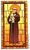 St Anthony & Child Sticker Stained Glass Design 4-1/2" x 3" ZZSTK15 St Anthony & Child Sticker Stained Glass Design 4-1/2" x 3" ZZSTK15