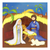 Holy Family at the Manger Children Mini Puzzle size 3.5" x 3.5" Italy EGPZ12