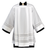 Clergy Surplice with Lace Insert Square Collar 4 Sizes Polyester Poplin by Beau Veste USA GA4883