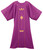 Purple dalmatic by Theological Threads with embroidered crib, crown, and star design, faithfully sewn in Maine

