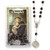 St Anthony Chaplet with Wood Beads Holy Card and Instructions