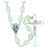 Rosary with Glow in the Dark Luminous Beads and Crucifix Cross Shown in Detail 