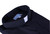Toomey Summer Comfort Clergy Shirt with Tab Collar two breast pockets and Short Sleeves with 65 percent polyester and 35 percent cotton available in Black zoom view of tab collar
