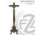 Standing Crucifix Ornate Base Brass Antique Finish 2 sizes SALART1079-1033  Standing Crucifix Ornate Base Brass Antique Finish 2 sizes SALART1079-1033