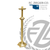 Processional Candlestick 40" Brass Accent Node ZZ1942 Ziegler Processional Candlestick 40" Brass Accent Node ZZ1942 Ziegler