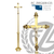 Processional Crucifix & Base 85" Ziegler ZZ1940 Processional Crucifix & Base 85" Ziegler ZZ1940