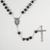 Black Murano Glass Rosary  Black Murano Glass Rosary