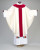 Silk and velvet white and red chasuble 