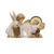Angel & Infant Jesus Paper Statuette - Shown standing up 