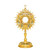Traditional Monstrance with Holy Spirit and Blue Enameled Accents 