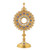 German-Inspired 24k Gold-Plated Monstrance with Enamel & Apostles
