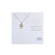 Dainty Saint Benedict Adjustable Brass Necklace on Card - comes in protective bag 