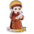 Saint Francis of Assisi Magnet and sticker for Kids Catholic Gift