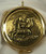 textured lamb of peace Pyx made of brass with 24 karat gold plate measures 2 by 5 eighths inches with attached loop and metal clasp holds up to 6 hosts SALART525 textured lamb of peace Pyx made of brass with 24 karat gold plate measures 2 by 5 eighths inches with attached loop and metal clasp holds up to 6 hosts SALART525