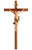 Straight Crucifix with Leonardo Corpus made of Alpine Maple measures 13 inches Choice of Three Finishes PEM7030013 colored finish