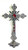 Standing Crucifix made of metal with silver Tone Finish Ornate Design 12 inches SICX350012S Standing Crucifix made of metal with silver Tone Finish Ornate Design 12 inches SICX350012S