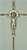 Wall Crucifix Patterned Metal Cross With Brass Finish Pewter Corpus and white accent on halo Made In Italy measures 6 and 1 half inches TIE4167 Wall Crucifix Patterned Metal Cross With Brass Finish Pewter Corpus and white accent on halo Made In Italy measures 6 and 1 half inches TIE4167