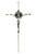 Silver Plated Wall Crucifix 7 Inch Halo Design