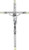 Wall Crucifix Clear Plexiglass Cross With Silver Tips and Pewter Corpus Made In Italy 9 inches TIE4180 Wall Crucifix Clear Plexiglass Cross With Silver Tips and Pewter Corpus Made In Italy 9 inches TIE4180