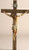 Wall Crucifix Wood Look Cross Painted Corpus Renaissance Collection measures 13 and 3 quarters by 7 and 1/2 inches RO1359
